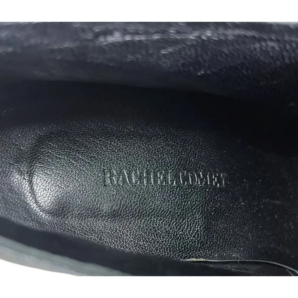 Rachel Comey Ibex Leather Lace-Up Booties Black Ankle Boots Size 9